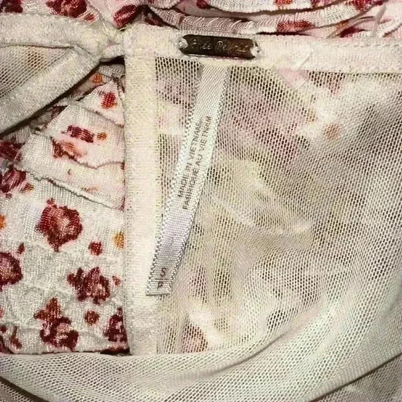 Y2k 90s  Free People Beige Boho Dress Size S - Picture 9 of 9